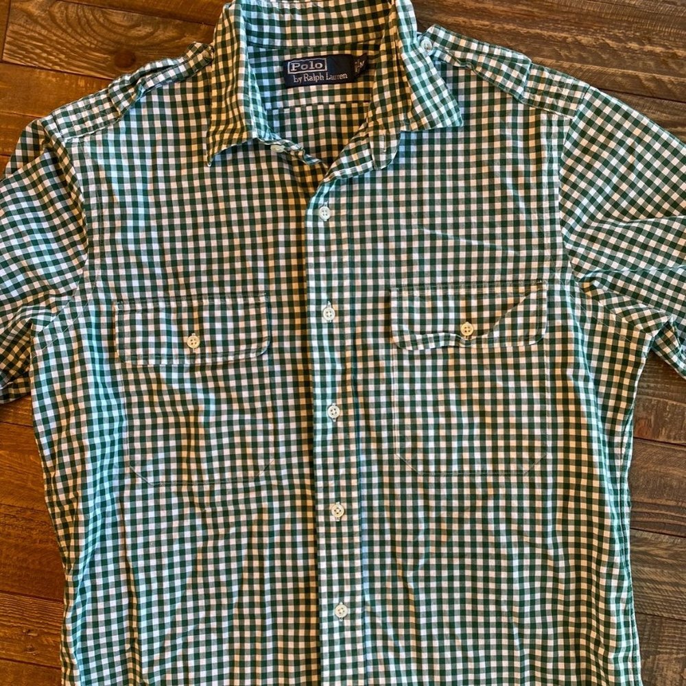 Mens Short Sleeve Ralph Lauren Button Up